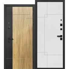 Дверь входная Ferroni 9 СМ SMART 3, Дуб Мадейра янтарь - Эмалит серый Дверь входная Ferroni 9 СМ SMART 3, Дуб Мадейра янтарь - Эмалит серый